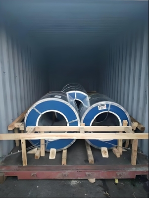 Shandong'dan borular yapmak için orta sert PPGI galvanizli çelik renkli kaplı bobinler
