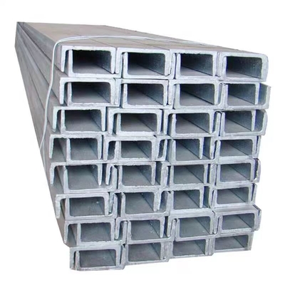 Yapı için özelleştirilebilir GB Standart U Kanalı Sıcak Dip Galvanize Kanal Çelik