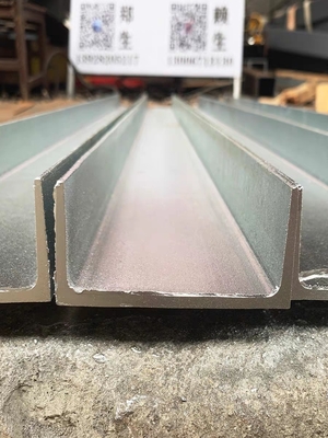 Yapı için özelleştirilebilir GB Standart U Kanalı Sıcak Dip Galvanize Kanal Çelik