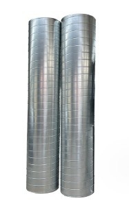 Endüstriyel Tasarım Tarzı Yatak Odası Klima İhtiyaçları için Galvanizli Spiral Havalandırma Kanalı
