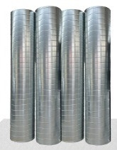 Endüstriyel Tasarım Tarzı Yatak Odası Klima İhtiyaçları için Galvanizli Spiral Havalandırma Kanalı