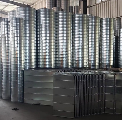 Endüstriyel Tasarım Tarzı Yatak Odası Klima İhtiyaçları için Galvanizli Spiral Havalandırma Kanalı