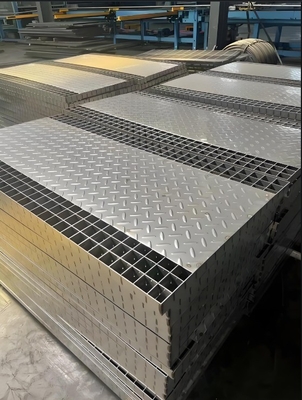Offshore platform zemini 50 mm çapraz çubuk pitch ile galvanizli çelik ızgara kapak