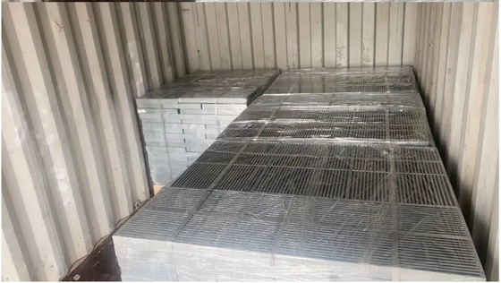 ISO9001 Sertifikasıyla Gümüş Galvanizli Çelik Mezzanine Zemin Çeritleri