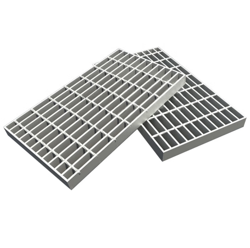 Galvanizli Çelik Yapı Çukur Kapak Yer Döşeme Izgara ızgara 50mm Çapraz Bar Pitch